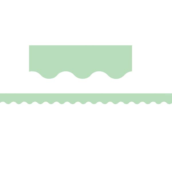 Teacher Created Resources Mint Green Scalloped Border Trim, 35 Feet/Pack, PK6 TCR8870 - main
